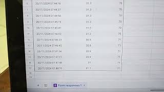 ESP 32 Temperature and Humidity Data Logging into Google Sheet Via Google Form Response [upl. by Lona517]