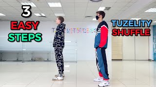 3 EASY SHUFFLE STEPS ❗️STAR DANCING 5 MIN 😎 TUZELITY SHUFFLE 😱⭐️ [upl. by Notrom]