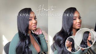 How to Bodywave and Maintain The Curls  Long Lasting Curls  Sincerely Katherine [upl. by Nospmoht676]