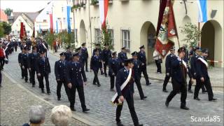 150 Jahre Freiwillige Feuerwehr Wemding  Festumzug [upl. by Inek541]