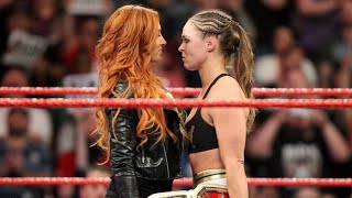 WWE Full Match  Ronda Rousey Vs Becky Lynch  Monday Night RAW Full Match [upl. by Aihtenak989]