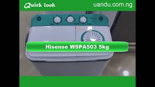 Quick look  Hisense 5kg washing machine WSPA503 [upl. by Cappello891]