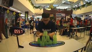 Individual 363 Sport Stacking World Record 1658 Chan Keng Ian [upl. by Demmer]