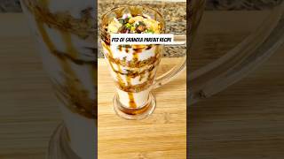 Homemade Granola Parfait Recipe food shorts [upl. by Ahsuat479]