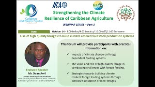 CCRAF 2021 Edition Part 34Quality Forages to Build Climate Resilient Livestock Production Systems [upl. by Herzberg892]