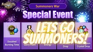 Summoners War Special Event I Love 1 Additional Glory Point Lets Burn Some Crystal  Summoners War [upl. by Aissac]