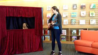 How Much is That Doggie in the Window Song and puppet show with Springville Library Story Time [upl. by Yahska]