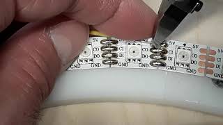 How to Solder LED Strips in a Curve or Circle [upl. by Gilba268]