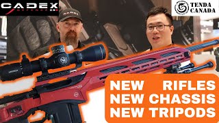 NEW CADEX Rifles Chassis Tripods and more at the SHOTSHOW 2023 [upl. by Aryamoy]