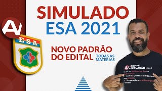 simulado da ESA com novo modelo de prova 2021  imperdível [upl. by Stanly]