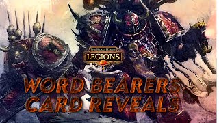 Word Bearers Card Reveals  The Horus Heresy Legions [upl. by Sverre]