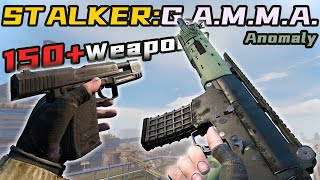 『STALKER GAMMA』150 Weapons Showcase 4K  Anomaly [upl. by Aymahs]