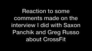 Reaction to some comments made on the Saxon Panchik interview [upl. by Fiedler]