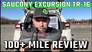 Saucony Excursion Trail Running Shoe 100 Mile Review [upl. by Sarad]