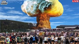 US PanicCollapse of Caldera Under Yellowstone ParkWhen Thousands Earthquakes Just Hit Yellowstone [upl. by Karlotta]