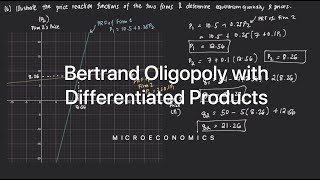 Bertrand Oligopoly with Differentiated Products [upl. by Kloster226]