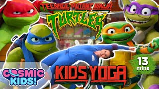 Teenage Mutant Ninja Turtles Mutant Mayhem  Cosmic Kids Yoga Adventure [upl. by Atiuqin]