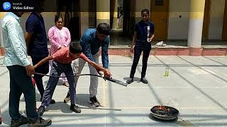 Fire Safety Demo  Students Fire Safety Demo at BMCB Public School [upl. by Aramoiz]