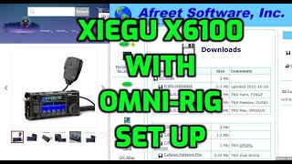 XIEGU X6100OMNIRIG V1 SET UPSDR link program [upl. by Mehala]