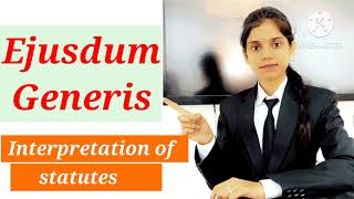 Rule of Ejusdem Generis Interpretationofstatutes handwrittennotes law [upl. by Ashbaugh]