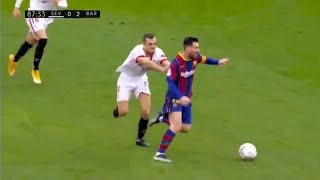 Joan Jordan with a WEIRD foul on Lionel Messi [upl. by Gulgee224]