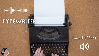 Typewriter Sound Effect [upl. by Pardo744]