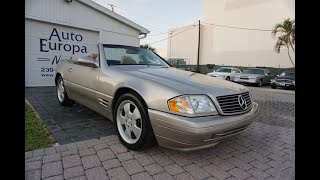 1993 MercedesBenz 500 SL R129 the best roadster of all time [upl. by Leiba]