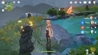 How to Solve 8 Statues Puzzle on Wuwang Hill Peak Mountain  Genshin Impact [upl. by Tnaryb]