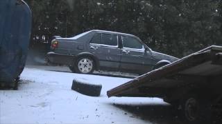 Cold Start 1991 VW Jetta 16L Turbo Diesel [upl. by Elegna]