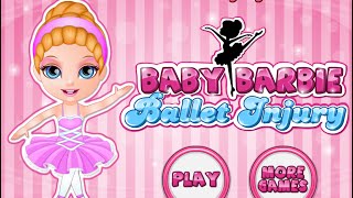 Barbie Videos  Barbie Ballet Injury  Barbie Ballerina Games [upl. by Ertemed]