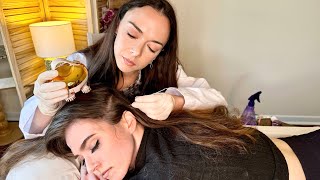 ASMR Scalp Check amp Treatment Sensitivity Tests Sharp or DullReal Person Medical ExamDEEP Tingles [upl. by Gipson869]