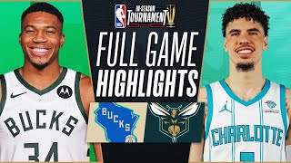 BUCKS at HORNETS  NBA INSEASON TOURNAMENT 🏆  FULL GAME HIGHLIGHTS  November 17 2023 [upl. by Meuser]