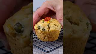 Savory Vegetable Muffins  No Egg No Milk No Butter Muffins [upl. by Wilmott]