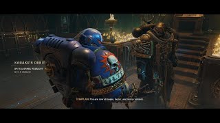 Warhammer 40k Space Marine 2 KADAKU Orbit Battle Meet Chaplain and Captain Acheran PS5 Cutscene [upl. by Ennirok742]