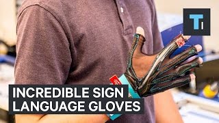 Incredible sign language gloves [upl. by Notniw754]