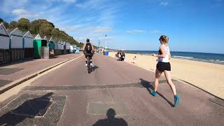 Poole Sandbanks To Bournemouth Pier Beach Cycle Bournemouth Gardens Cycle 🚲 🏴󠁧󠁢󠁥󠁮󠁧󠁿4K [upl. by Kristopher]