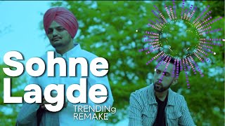 Sohne Lagde sidhu moose wala lyrics  Trending Song  Dj  Viral Remake  sohne lagde [upl. by Eidnac]