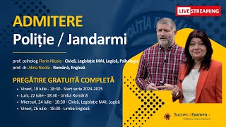 Admitere Poliție și Jandarmi 20242025 Pregătire Completă Interactivă Teorie și Grile Explicate [upl. by Ettennor]