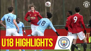 U18 Highlights  Manchester United 42 Manchester City  The Academy [upl. by Olympie]