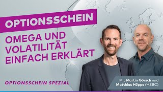 onvista Optionsschein Spezial – Omega und Volatilität einfach erklärt [upl. by Nylkaj]