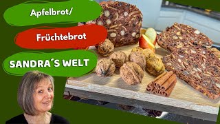 Apfelbrot oder Früchtebrot selber backen so einfach geht es [upl. by Erlin325]