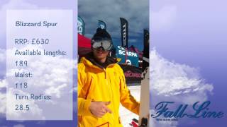 FallLine ski review Blizzard Spur 201415 [upl. by Lanor509]