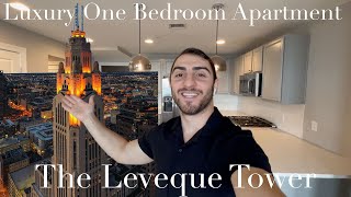 Touring a 1900 Luxury One Bedroom Apartment at The Leveque Tower in Downtown Columbus Ohio [upl. by Wolpert]