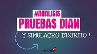 ANALISIS PRUEBAS DIAN Y SIMULACRO DISTRITO 4 [upl. by Retsel]