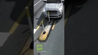 Virtual CRASH  Pickup vs Pedestrian with Bicycle [upl. by Annoet]