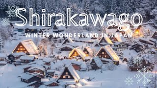 Japans Winter Wonderland Shirakawago Cultural Village  Japan Travel [upl. by Sprague]