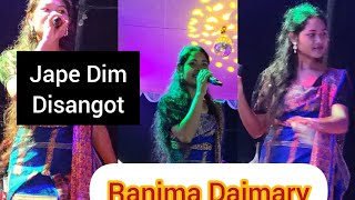 Ranima Dwimary 😋😋  Jape Dim Disangot Assamess song at Boitamari Tamulpur Sri sri Laxmi Puja 🙏 [upl. by Halihs]