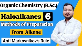 Anti Markovnikovs Rule  Mechanism  Haloalkanes BSc 1st Year organic chemistry [upl. by Odelle]