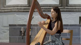 Éadaoin Ní Mhaicín at Ballintubber Abbey  Harp Day 2021 [upl. by Nahsyar]