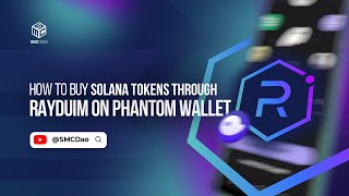 How To Buy Solana tokens through Rayduim on Phantom Wallet [upl. by Anoiek802]